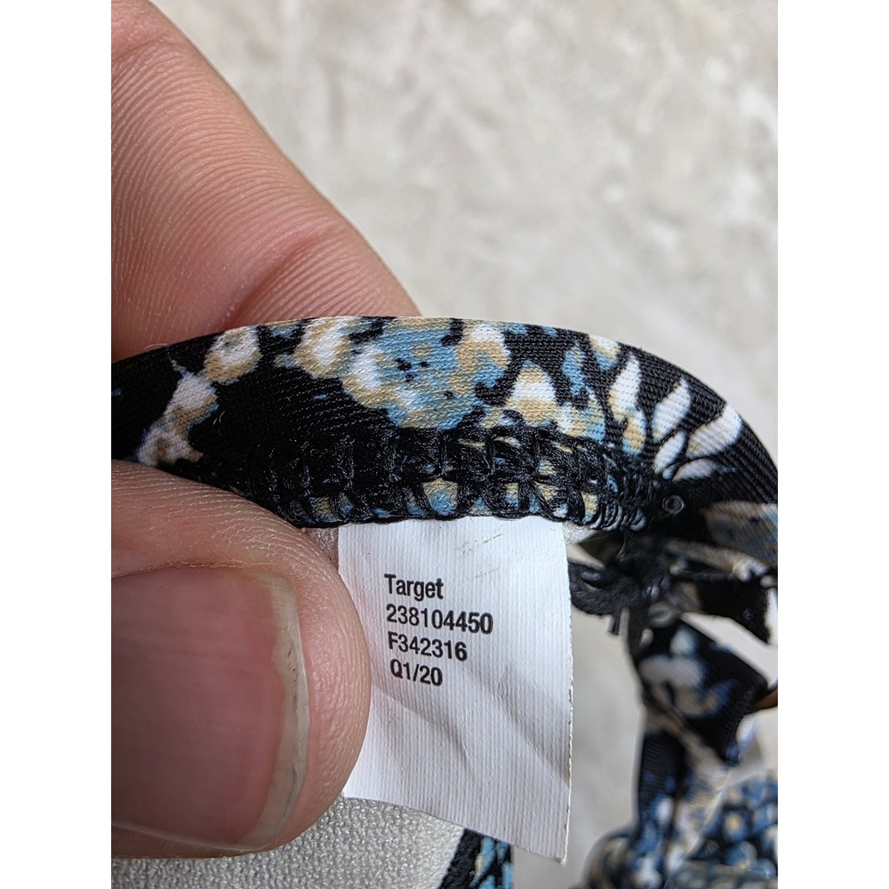 Shade & Shore Blue Snake Print Bikini Set Small Top Medium Bottoms AF018T AF019B - Picture 10 of 14